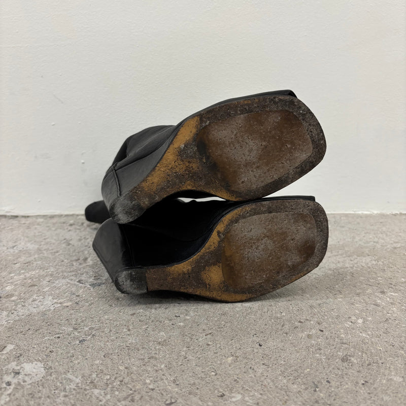 Rick Owens Larry Sock Open Toe Wedge Heels