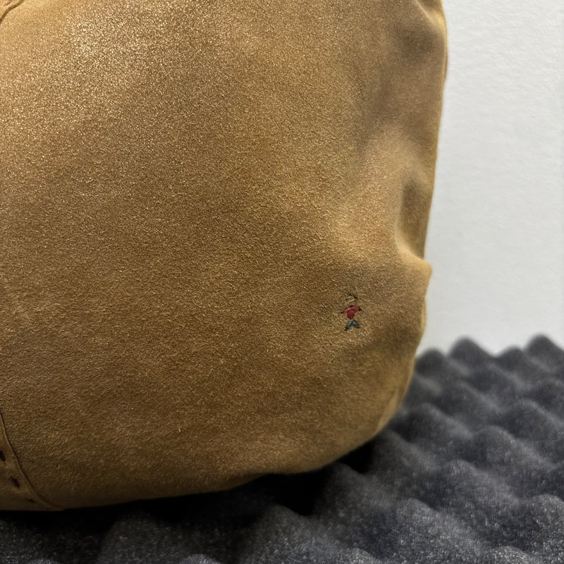 Henry Beguelin Embroidered Suede Leather Hobo Bag