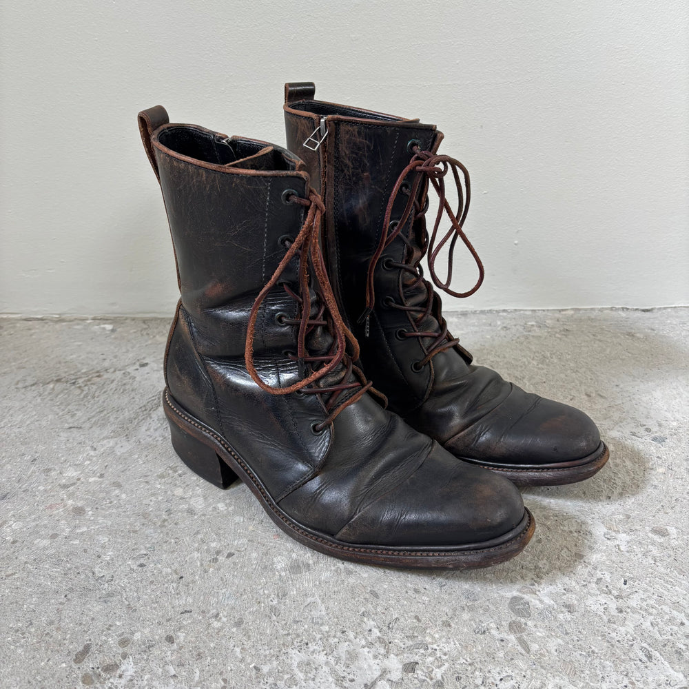 5351 Pour Les Hommes Lace Up Leather Ankle Boots