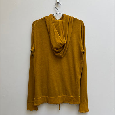 Boris Bidjan Saberi Mustard Zip Up Hoodie