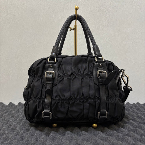 FW06 Prada Nylon Gaufre Mini Shoulder Bag
