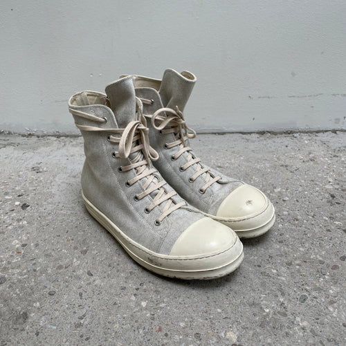 Rick Owens DRKSHDW Milk Canvas Ramones