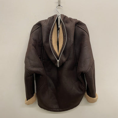 00s Zucca Shearling Hooded Jacket