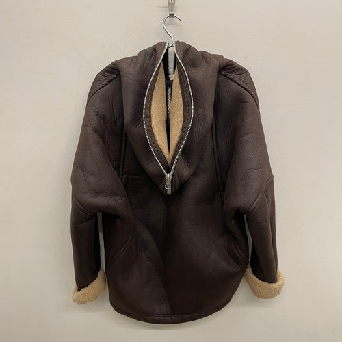 00s Zucca Shearling Hooded Jacket