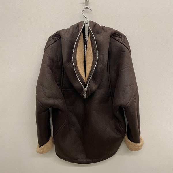 00s Zucca Shearling Hooded Jacket