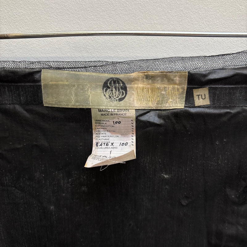 Marc Le Bihan Latex Tule Maxi Skirt