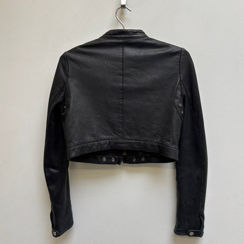 Enchantment…? Cropped Leather Jacket