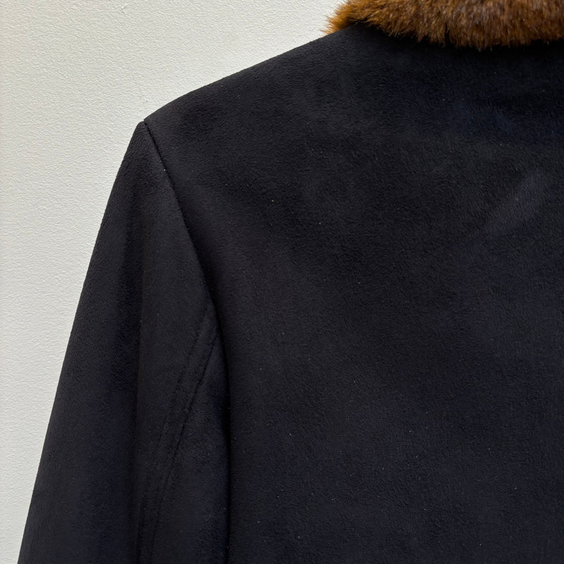 Balmain Fur Lining Zip Up Jacket