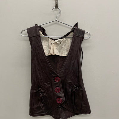 Mike & Chris Hooded Leather Vest