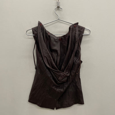 Mike & Chris Hooded Leather Vest