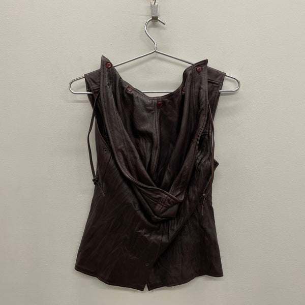 Mike & Chris Hooded Leather Vest