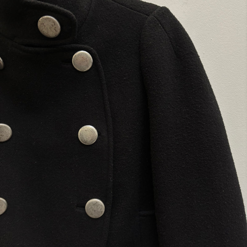 FW16 Balenciaga Metal Button Peacoat