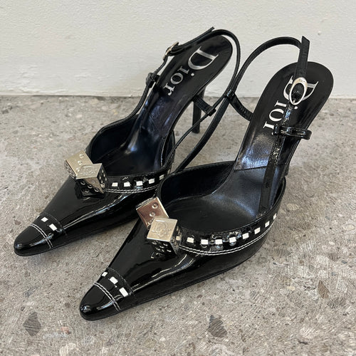FW04 Dior Gambler Slingback Heels