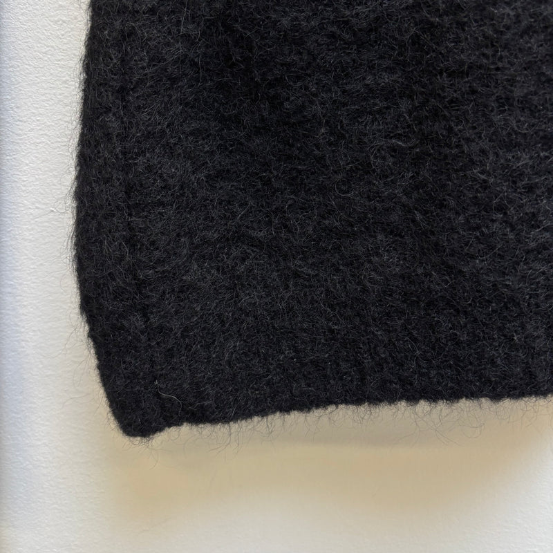 Roberto Cavalli Mohair Studded Shoulder Knit Long Sleeve