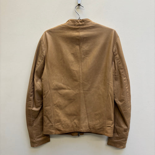 2010s Dirk Bikkembergs Tan Leather Jacket