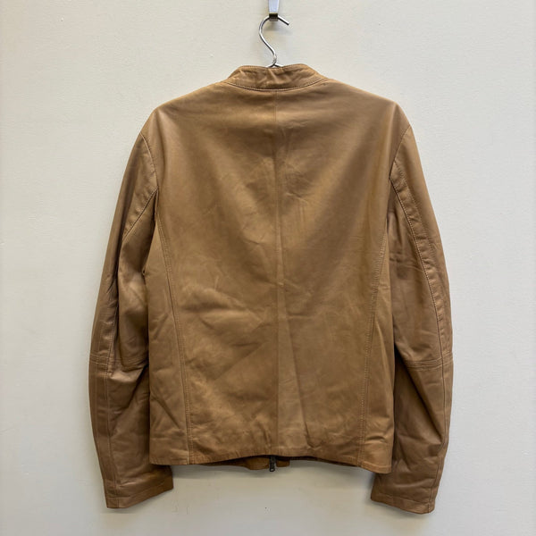 2010s Dirk Bikkembergs Tan Leather Jacket