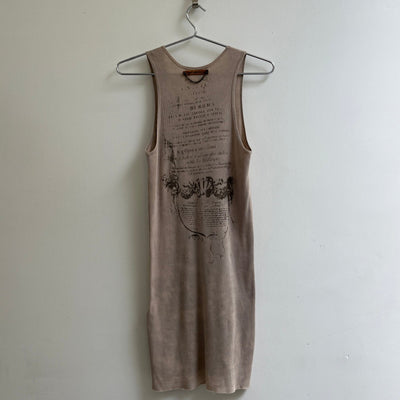 14th Addiction Printed Ribbed Sleeveless Dress