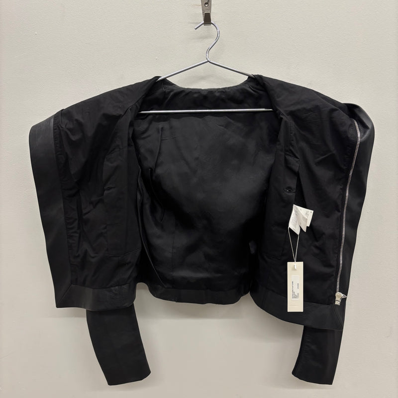 SS15 Rick Owens ‘FAUN’ Funnel Neck Leather Jacket