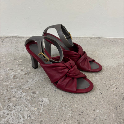 Celine Phoebe Philo Leather Sandal Heels