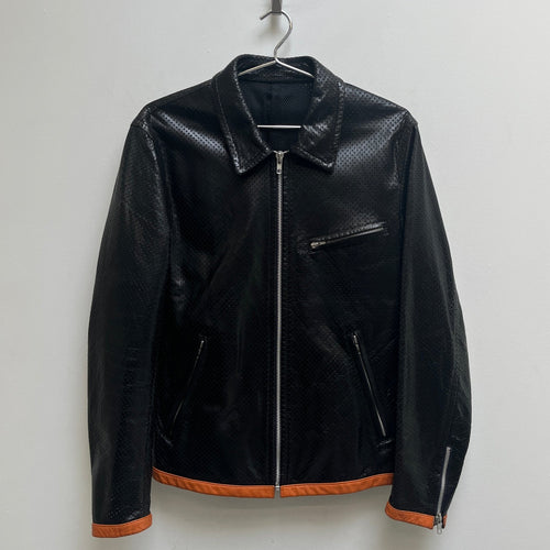 FW99 Comme Des Garçons Perforated Leather Jacket