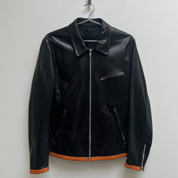 FW99 Comme Des Garçons Perforated Leather Jacket