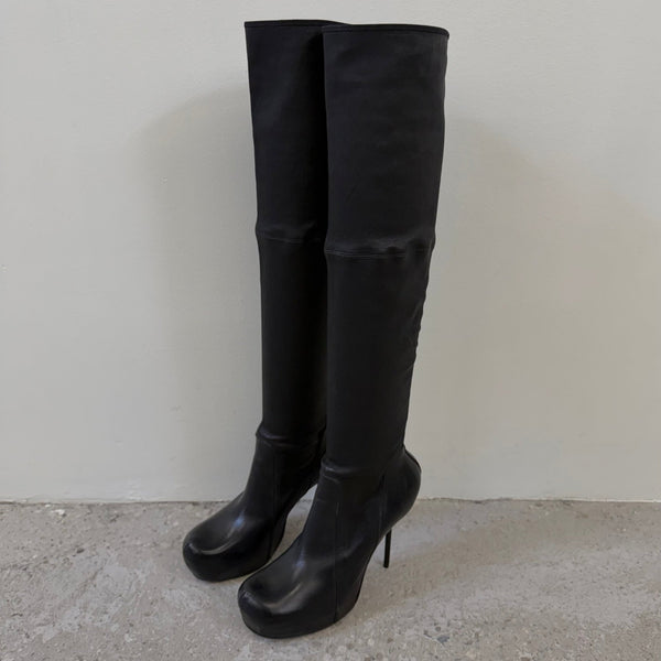 FW08 Rick Owens “Stag” Thigh-High Platform Stiletto Boots