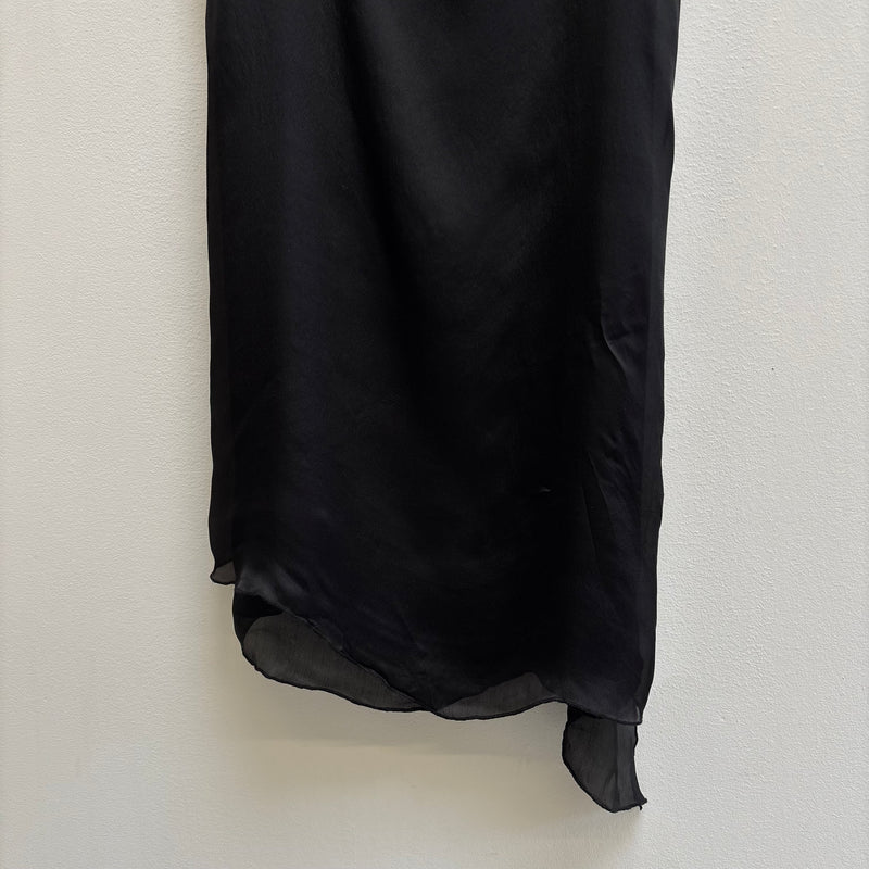 Paul Hardy Satin High Neck Slip Dress