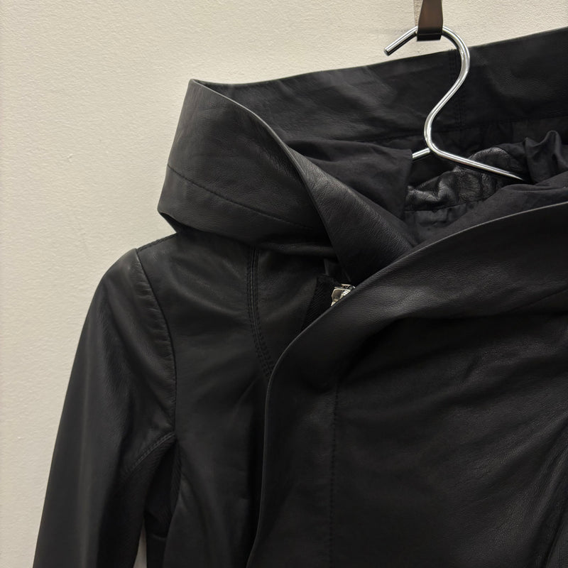 SS15 Rick Owens ‘FAUN’ Funnel Neck Leather Jacket