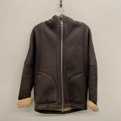 00s Zucca Shearling Hooded Jacket