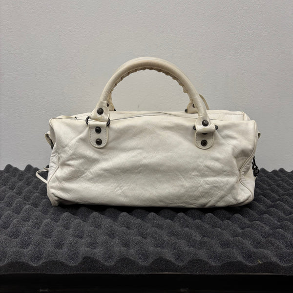 Balenciaga White Twiggy Leather Bag