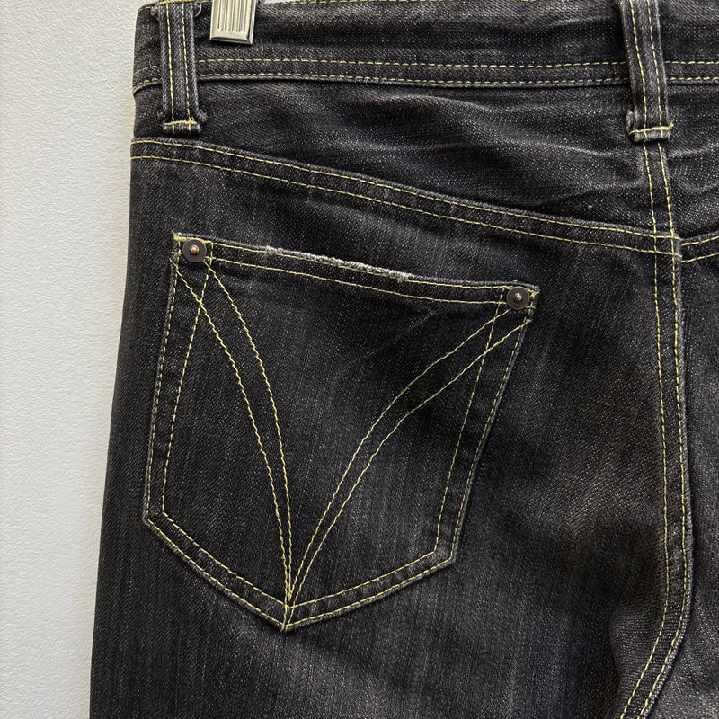 Tête Homme Acid Wash Distressed Denim Jeans