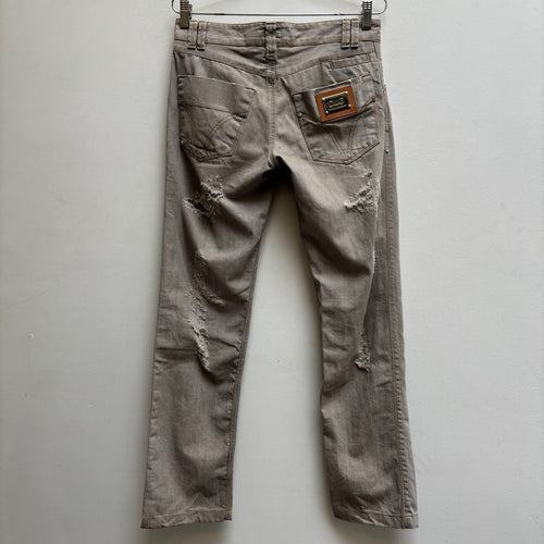 00s Dolce & Gabbana Distressed Ripped Jeans