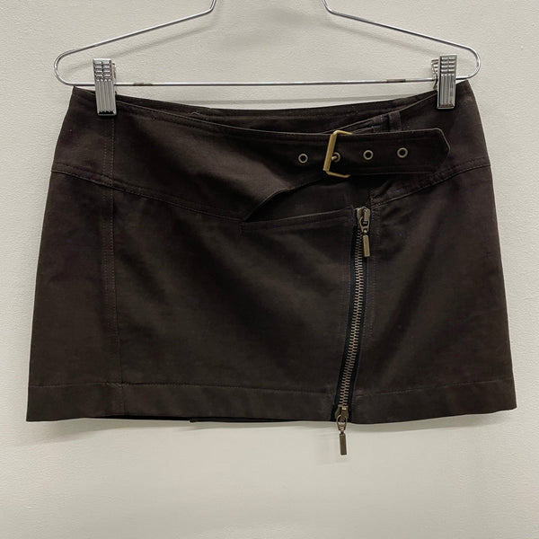 Plein Sud Buckle Zipper Mini Skirt