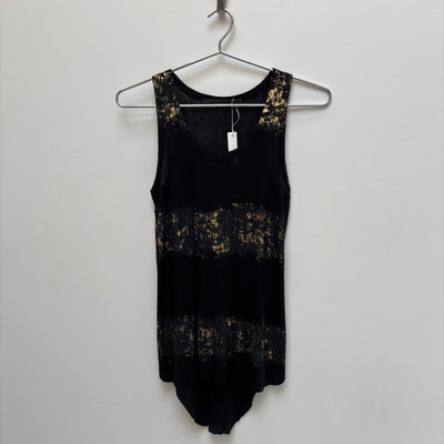 Haider Ackermann Gold Ribbed Tank Top