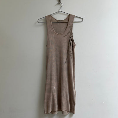 14th Addiction Printed Ribbed Sleeveless Dress