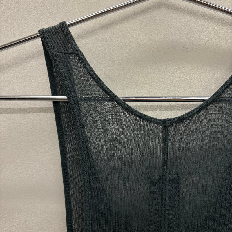 FW16 Rick Owens Mastodon Long Ribbed Tank Top