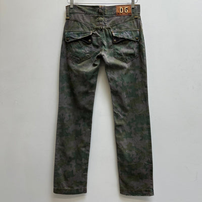 00s Dolce & Gabbana Camouflage Straight Jeans