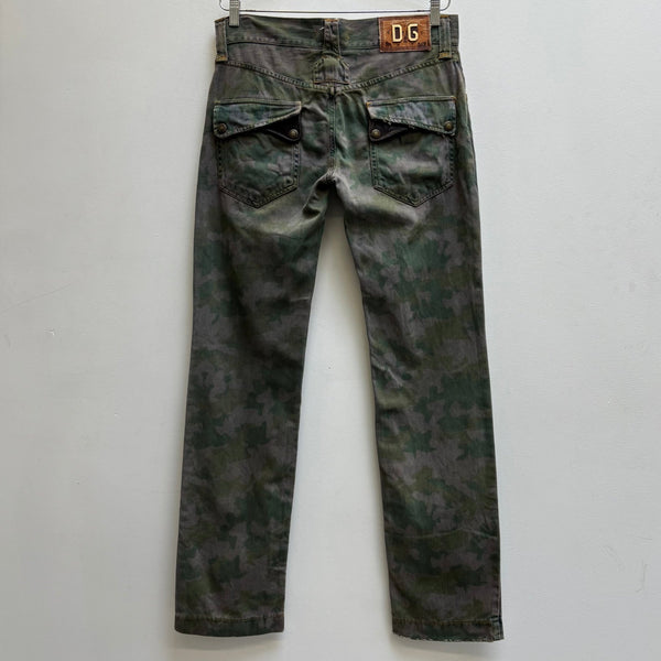 00s Dolce & Gabbana Camouflage Straight Jeans