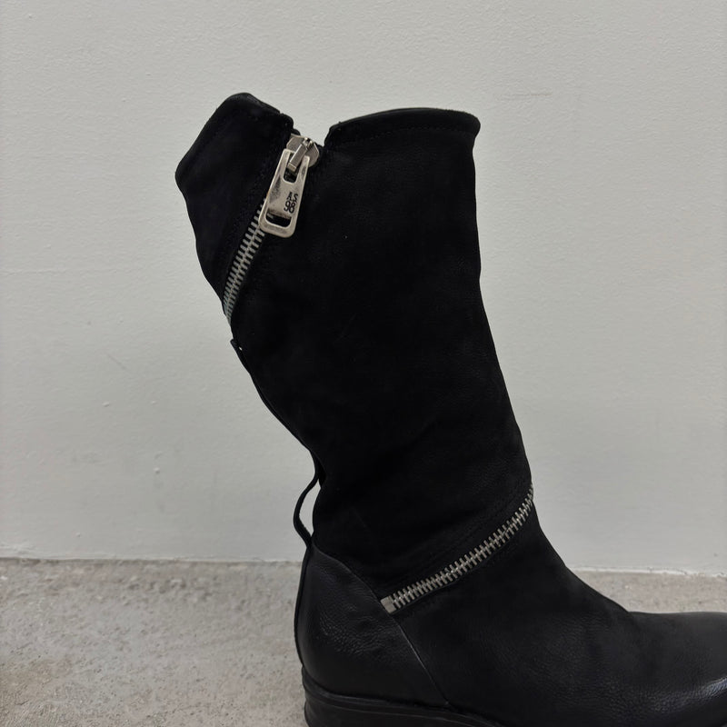 A.S. 98 Leather Wrap Zipper Boots