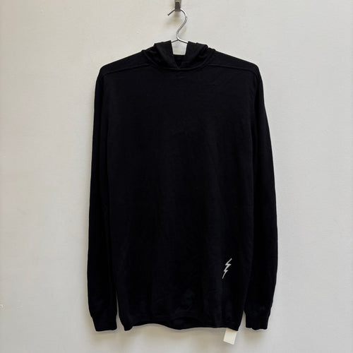 FW19 Rick Owens “LARRY” Lightning Bolt Knitted Hoodie
