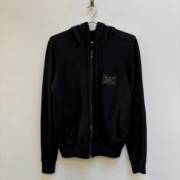 00s Dolce&Gabbana Chest Plate Zip Up Hoodie