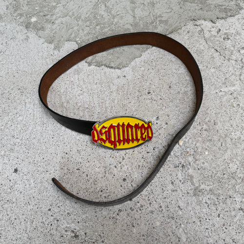 Dsquared2 Gothic Font Buckle Belt