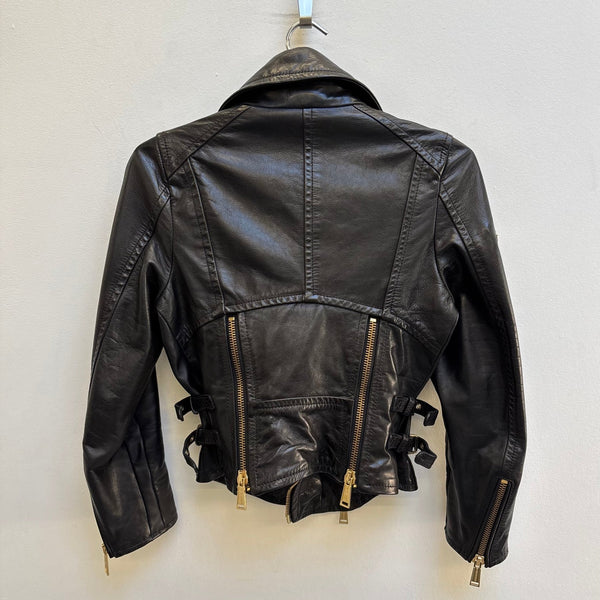 SS13 Dsquared2 Leather Biker Jacket