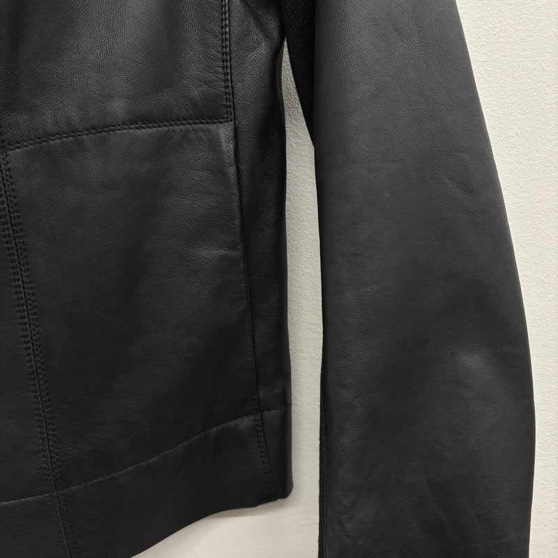SS15 Rick Owens ‘FAUN’ Funnel Neck Leather Jacket
