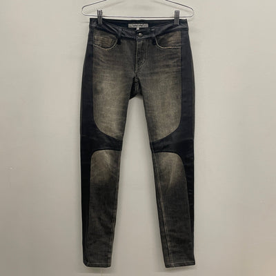 5351 Pour Les Femmes Leather Panels Jeans