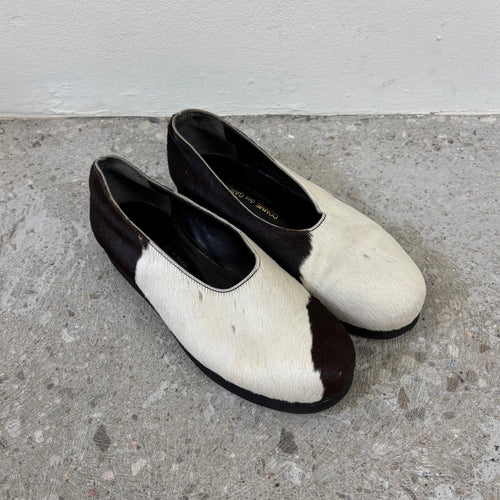 90s Comme Des Garçons Calf Hair Ballet Flats