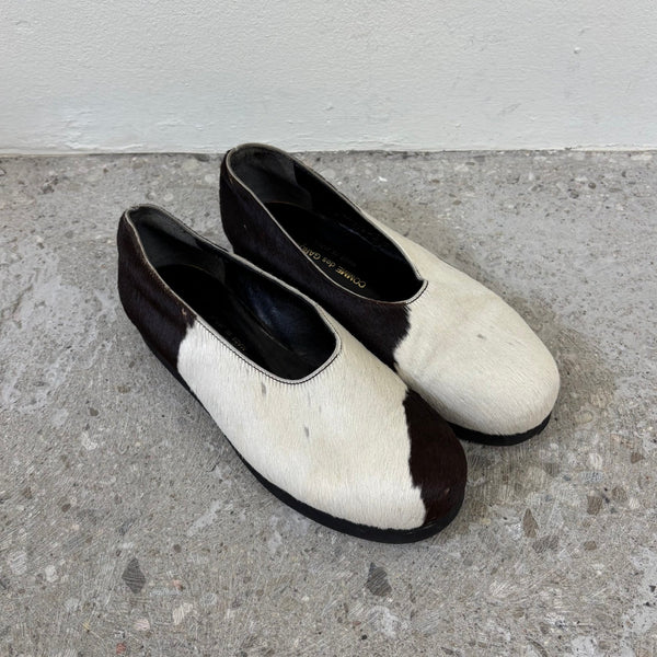 90s Comme Des Garçons Calf Hair Ballet Flats