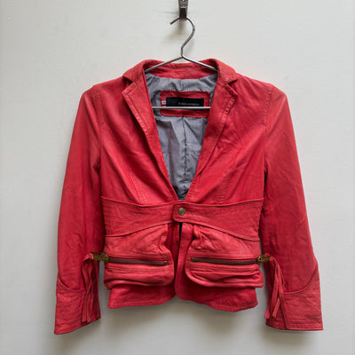 FW05 Dsquared2 Leather Blazer Biker Jacket