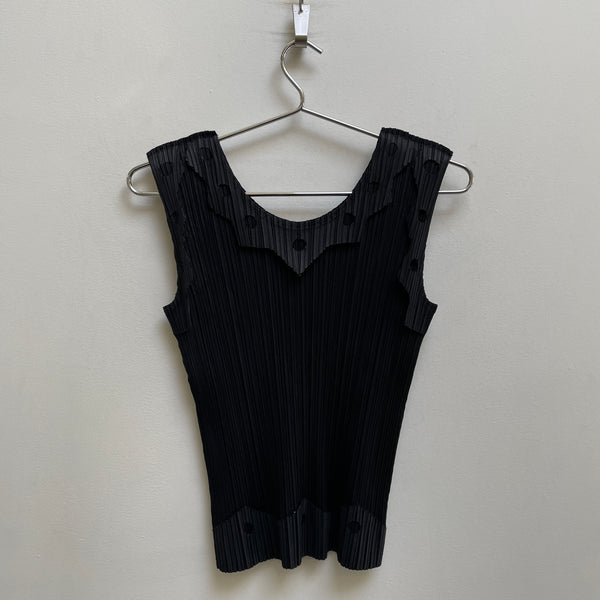 00s Issey Miyake Pleats Please Layered Design Tank Top