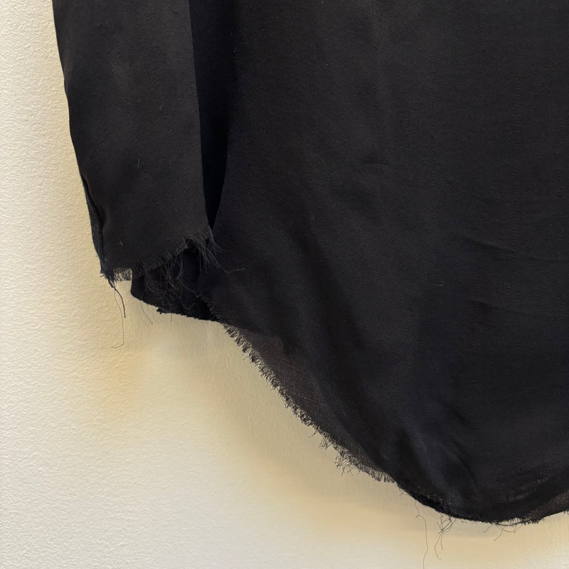 Marques Almeida Black Round Neck Tank Top